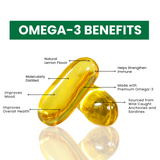 Halal Fish Oil Omega-3 (Halal Gelatin) Softgels by Zaytun Vitamins