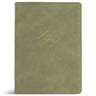 CSB Women's Study Bible, Sage Suedesoft Leathertouch