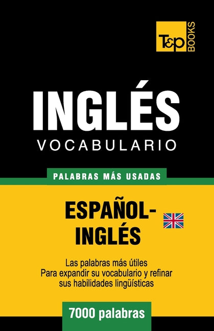 Vocabulario español-inglés británico - 7000 palabras más usadas - Paperback by Books by splitShops