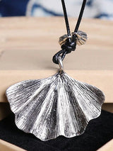 Artistic Retro Vintage Alloy Leaf  Necklace by migunica