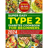 Super Easy Type 2 Diabetes Cookbook for Beginners 2024: 1500 Days of Super Easy, Tasty and Delicious Low Sugar & Low-Carb Recipes to Manage Type 2 Dia