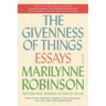 The Givenness of Things: Essays