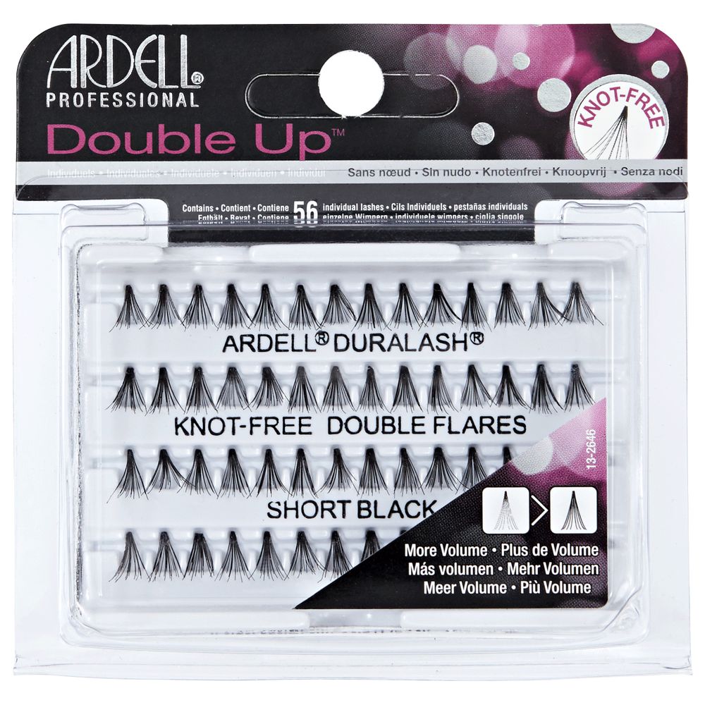 ARDELL Professional Double Individuals Knot-Free Double Flares - Short Black