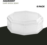 Clear Acrylic Boxes 5.25"X2" Octagonal 12 Pack by Hammont