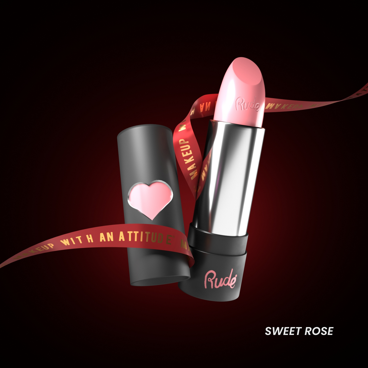 RUDE Hydro Shine Moisturizing Lipstick - Sweet Rose