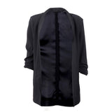 Kenneth Cole New York Women's Satin Back Crepe Jacket - Black / M by PROOZY