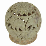 Hand Carved tea light Candle holder by OMSutra