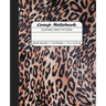 Comp Notebook: Leopard Print Pattern Wide Ruled Composition Notebook Journal for Students, College, School, Office, Work