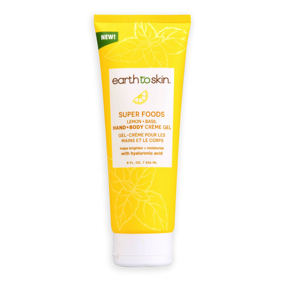 Lemon & Basil Hand & Body Crème Gel by EarthToSkin