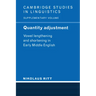 Quantity Adjustment: Vowel Lengthening and Shortening in Early Middle English