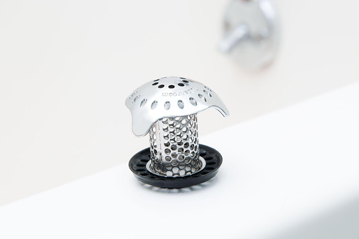 TubShroom Ultra (Stainless) Plus StopShroom® Plug Combo for Tub Drains by TubShroom.com