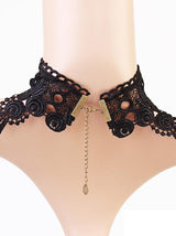 Punk Style Lacy Necklace by migunica