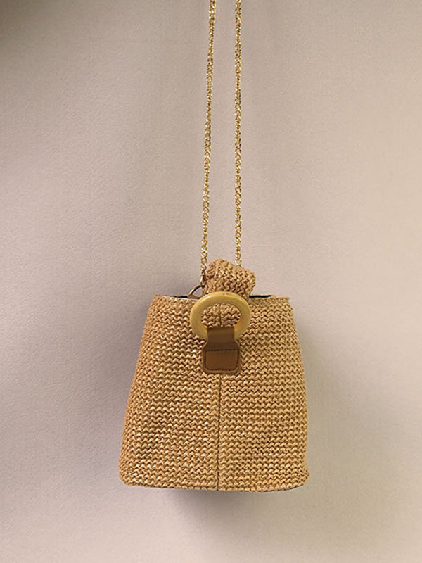 Casual Simple Weave Handbag by migunica