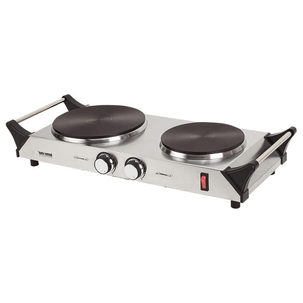 Better Chef Stainless Steel Electric Solid Element Countertop Double Burner by Jupiter Gear Home