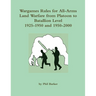 Wargames Rules for All-arms Land Warfare from Platoon to Battalion Level.
