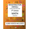 7th Grade WASHINGTON WASL, MATH, Test Prep: 2019: 7th Grade Washington Assessment of Student Learning MATH Test prep/study guide