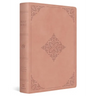 ESV Giant Print Bible, Red Letter (Trutone, Blush Rose, Fleur-De-Lis Design)