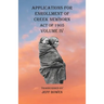 Applications For Enrollment of Creek Newborn Act of 1905 Volume IV