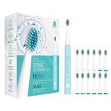 USB Rechargeable Sonic toothbrush with 12 Brush Heads by Pursonic