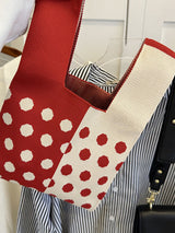 Multi-Colored Polka-Dot Split-Joint Bags Accessories by migunica