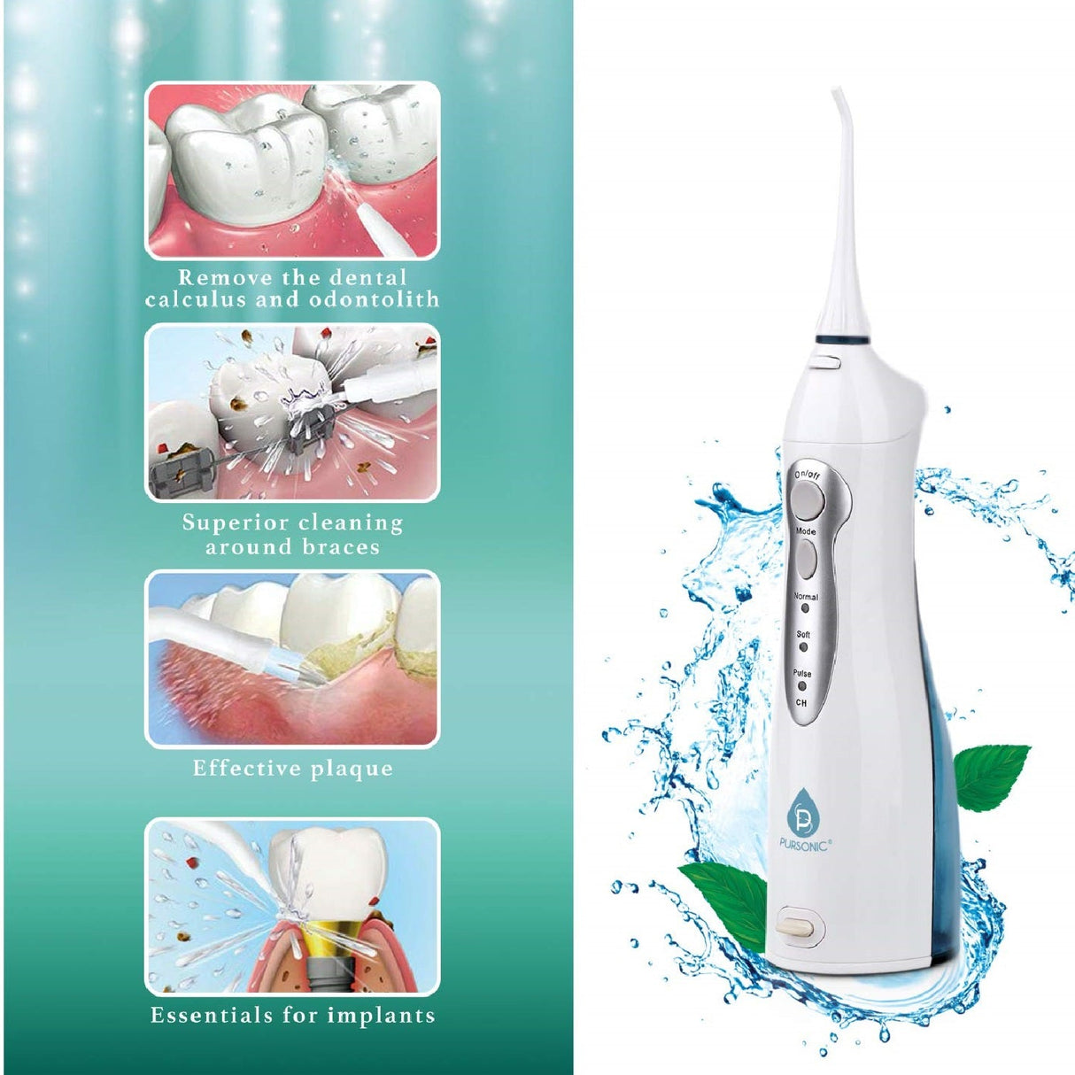 USB Rechargeable Oral Irrigator by Pursonic