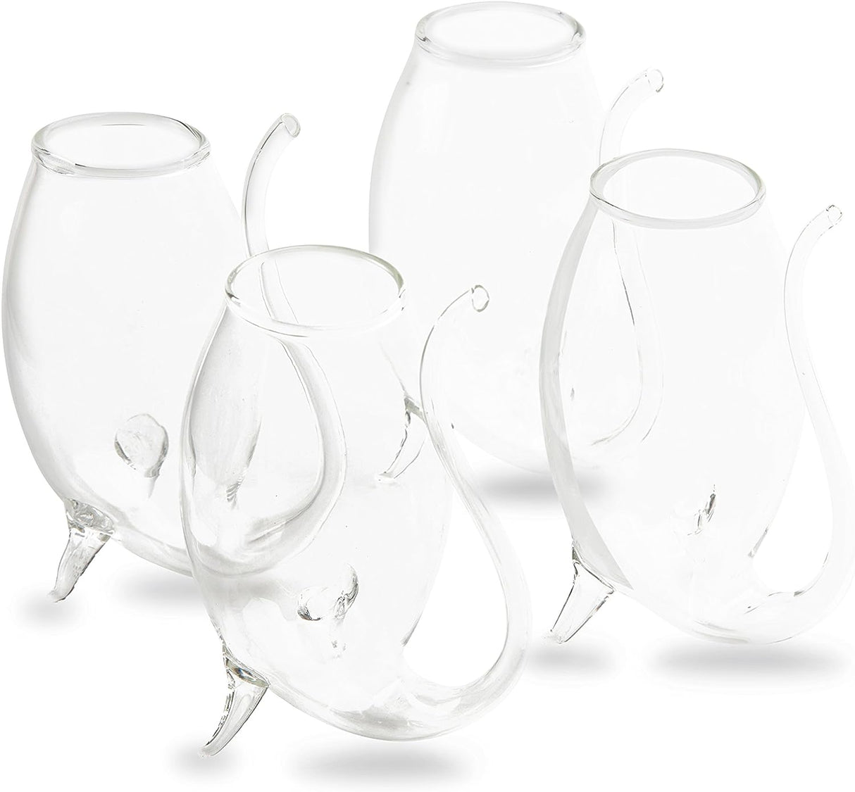 Crystal Port and Dessert Wine Sippers, Dry Sherry, Cordial, Aperitif & Nosing Copitas Tasting Glass - Dinner Drink Glassware Glasses | Set of 4 - 3 oz Sipper | - The Wine Savant by The Wine Savant