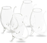 Crystal Port and Dessert Wine Sippers, Dry Sherry, Cordial, Aperitif & Nosing Copitas Tasting Glass - Dinner Drink Glassware Glasses | Set of 4 - 3 oz Sipper | - The Wine Savant by The Wine Savant