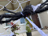 Giant Spider Web Set for Halloween Decorations Outdoor with 59" Large Spider 275" #ns23 _mkpt4 by Js House - Vysn