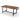 72 Inch Dining Table Rectangular Kitchen Table with 2-Bottle Wine Rack for 5-7-Walnut