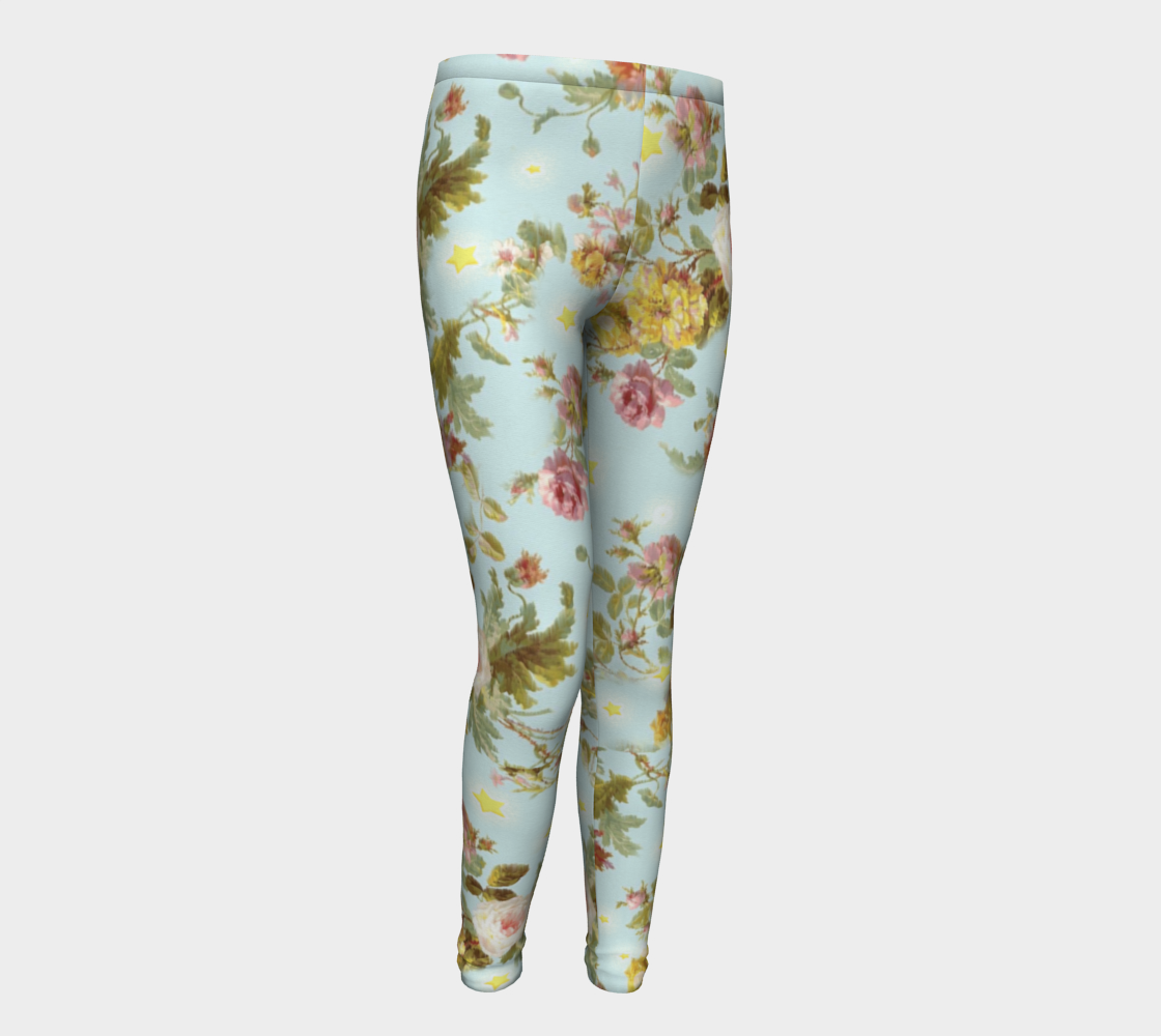 Baroque N stars , Eco friendly Leggings by Stardust