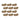 Gold Glitter Rope Ribbon (Set of 12 Rolls)