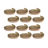 Gold Glitter Rope Ribbon (Set of 12 Rolls)