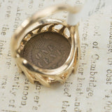 Vintage Ring Indian Head Penny Ring Antique 18k Gold Edwardian Style Handcrafted Coin Jewelry #R137 by PVD Vintage Jewelry