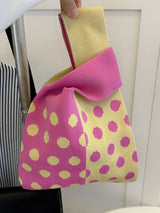 Multi-Colored Polka-Dot Split-Joint Bags Accessories by migunica