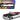 1958 Chevrolet Impala Convertible Lowrider Black and White with Red Interior "Get Low" Series 1/24 Diecast Model Car by Motormax
