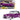 1950 Chevrolet Bel Air Lowrider Purple Metallic with Black Top and White Interior "Get Low" Series 1/24 Diecast Model Car by Motormax