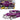 1948 Chevrolet Aerosedan Fleetside Lowrider Purple Metallic and Dark Purple Metallic Two-Tone "Get Low" Series 1/24 Diecast Model Car by Motormax