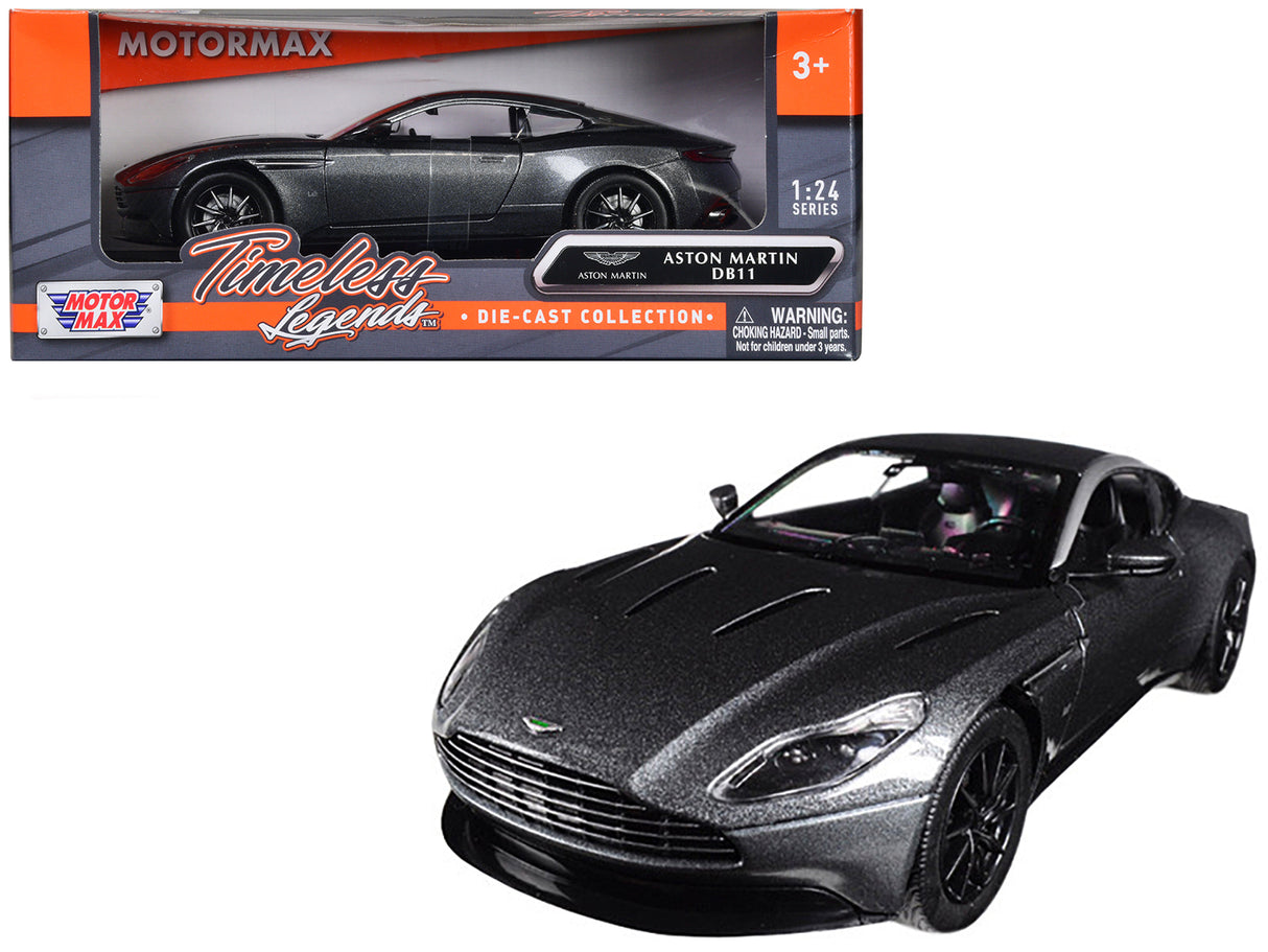 Aston Martin DB11 Silver 1/24 Diecast Model Car by Motormax