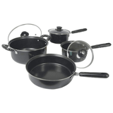 Better Chef 7-Piece Carbon Steel Cookware Set with Glass Lids by Jupiter Gear Home