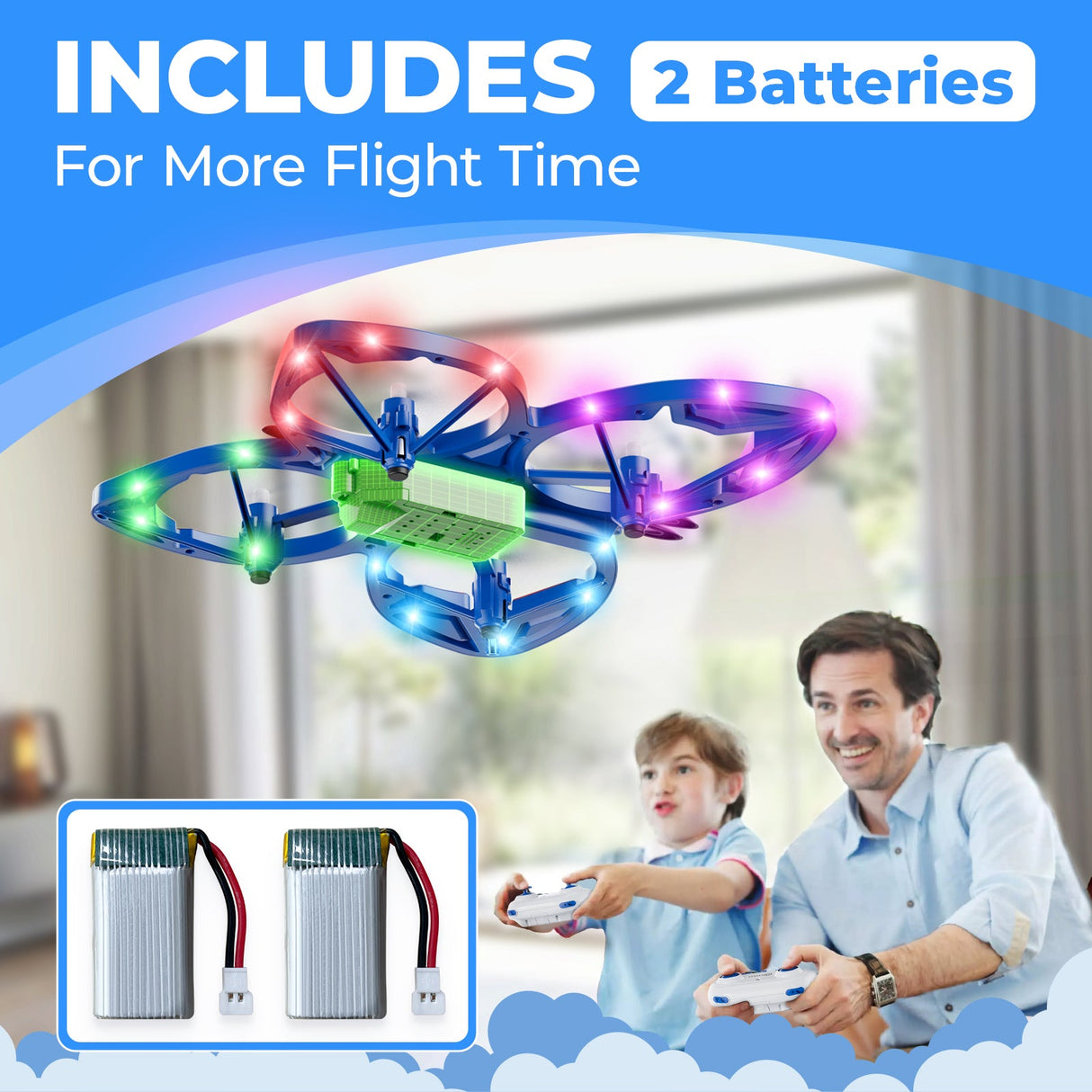 Contixo TD2 Butterfly Drone with LED Light Effects by Contixo