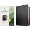 NLT Life Application Study Bible, Third Edition, Personal Size (Bonded Leather, Black, Indexed, Red Letter)