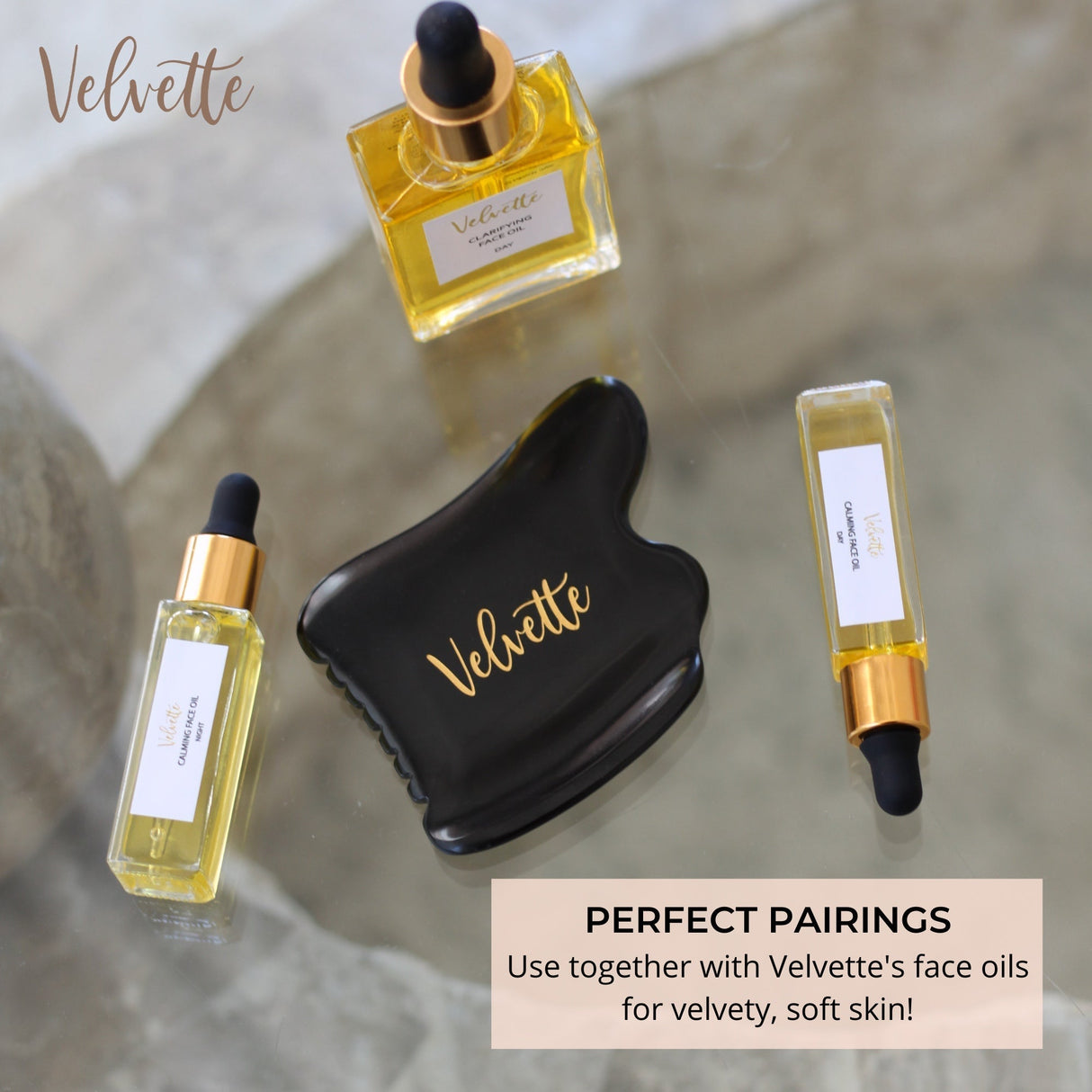 Anti-Aging Facial Gua Sha Kit by Velvette