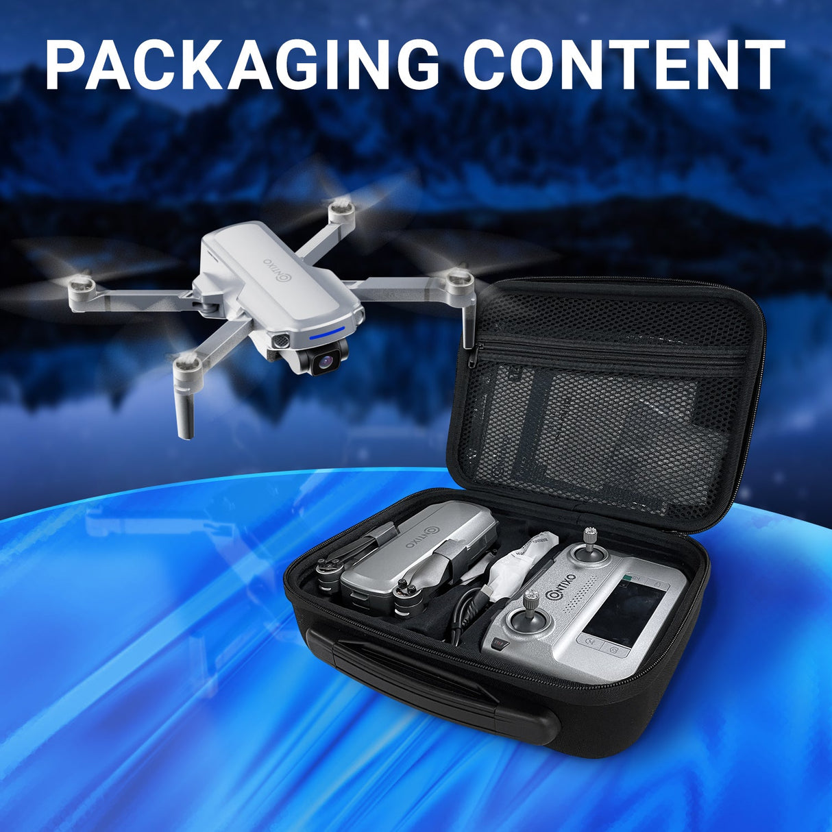 Contixo F28 Pro Foldable Drone with 4K FHD Camera and Carrying Case by Contixo