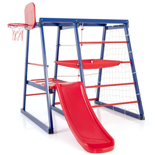 7-In-1 Metal Toddler Climbing Toys for 3-7 Years Old