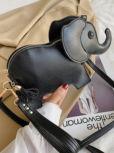 PU Elephant Shape Shoulder Bag Handbag by migunica