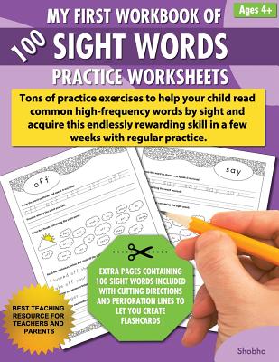 My First Workbook of 100 Sight Words Practice Worksheets: Reproducible activity sheets to learn reading, writing & high-frequency word recognition usi - Paperback by Books by splitShops