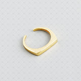 S925 Silver Simple Geometric Ring by Gioiellin