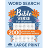 Word Search Bible Verse for Women (Large Print): Positive and Inspiring Brain Games Word Find Puzzles, Encouraging Faith, Religion and Psalms for Adul