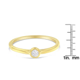 14K Yellow Gold Plated .925 Sterling Silver Miracle Set Diamond Ring (1/20 Cttw, J-K Color, I1-I2 Clarity) by Haus of Brilliance