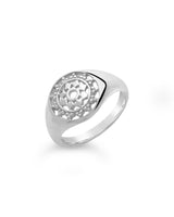 Sterling Silver Pinwheel Signet Ring by Sterling Forever